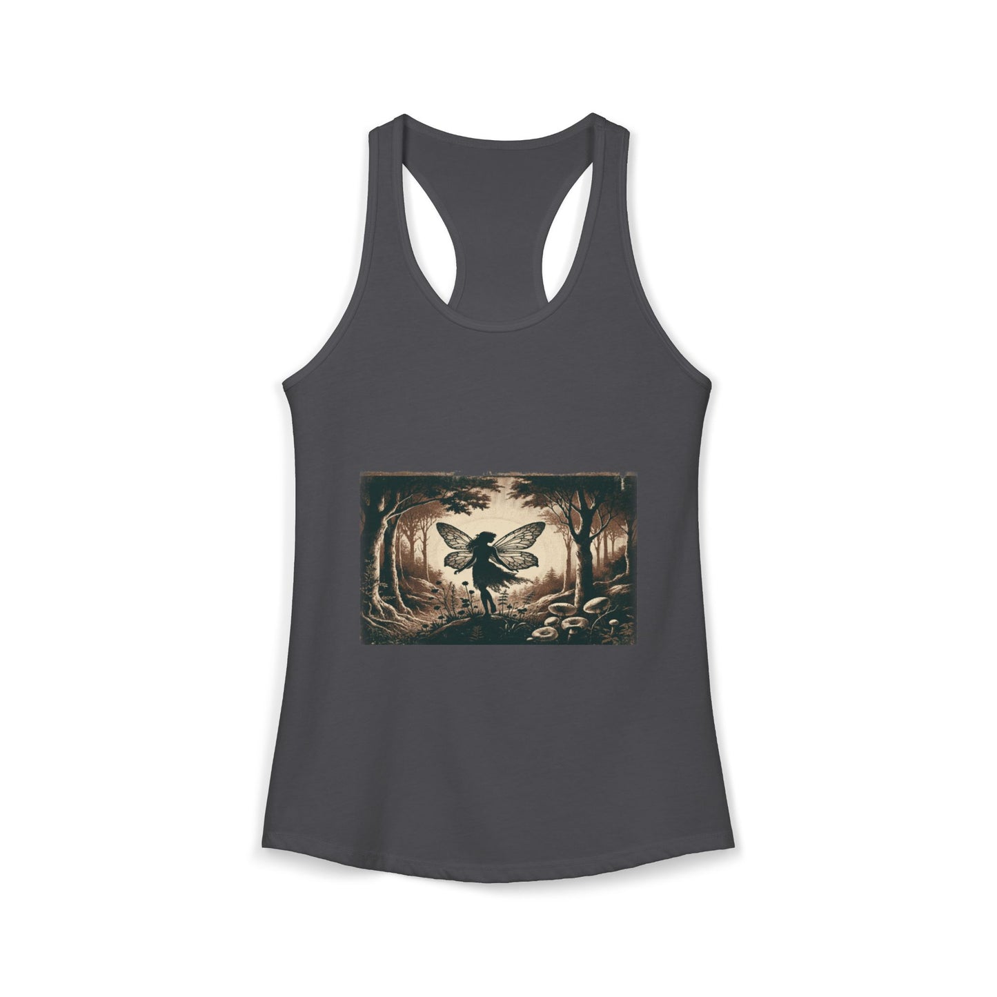 Enchanted Fairy Silhouette Women's Ideal Racerback Tank