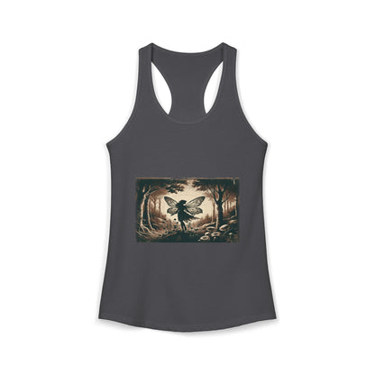 Enchanted Fairy Silhouette Women's Ideal Racerback Tank