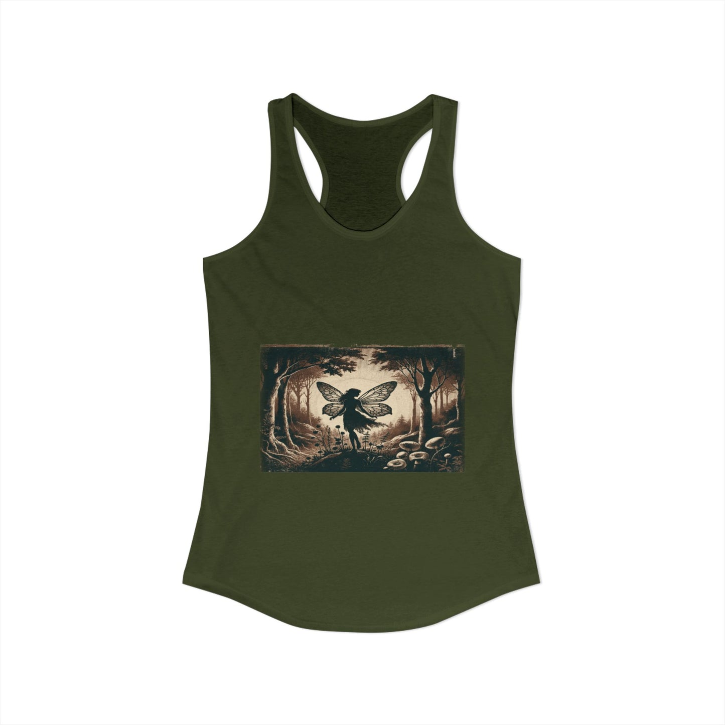 Enchanted Fairy Silhouette Women's Ideal Racerback Tank