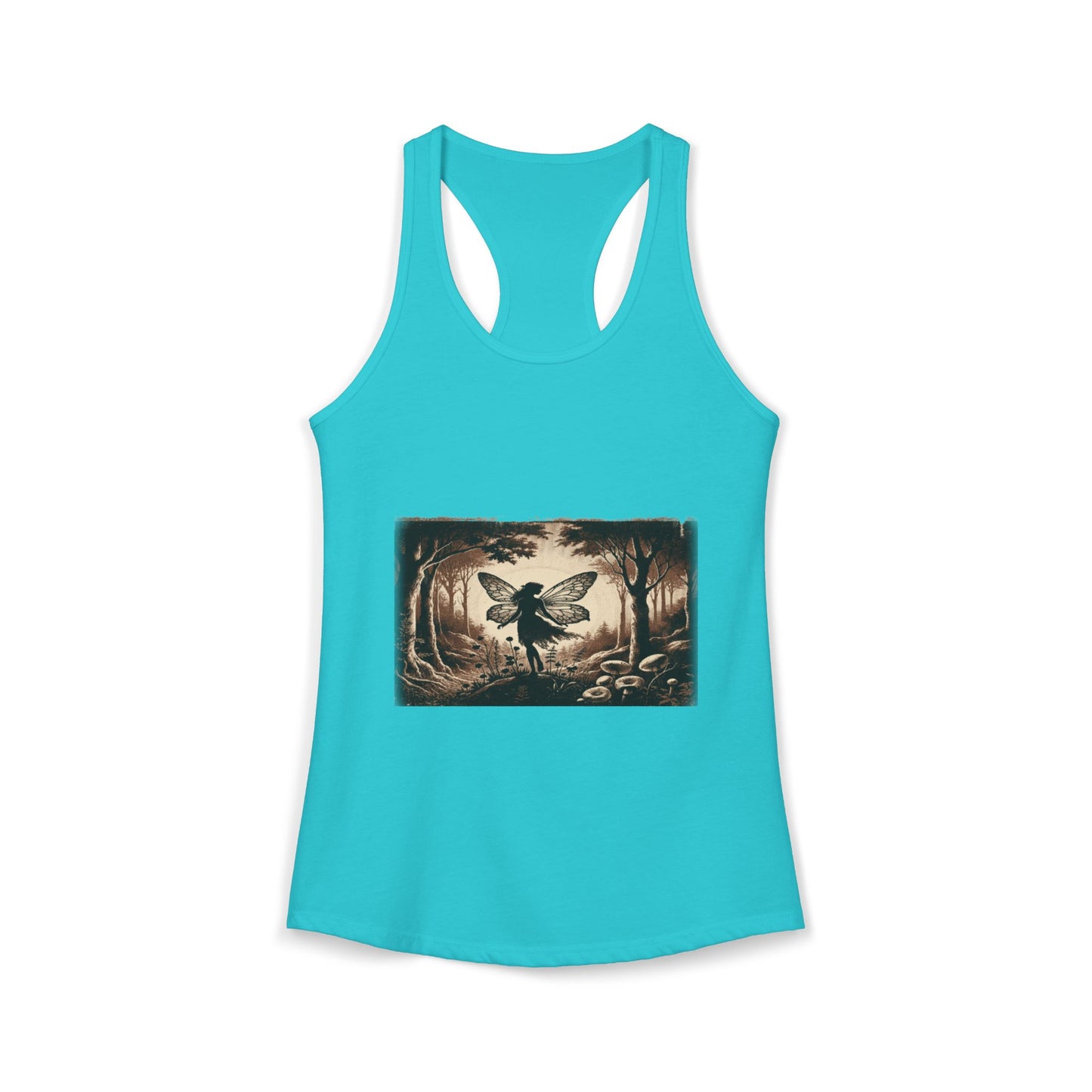 Enchanted Fairy Silhouette Women's Ideal Racerback Tank