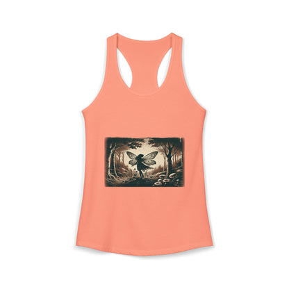 Enchanted Fairy Silhouette Women's Ideal Racerback Tank