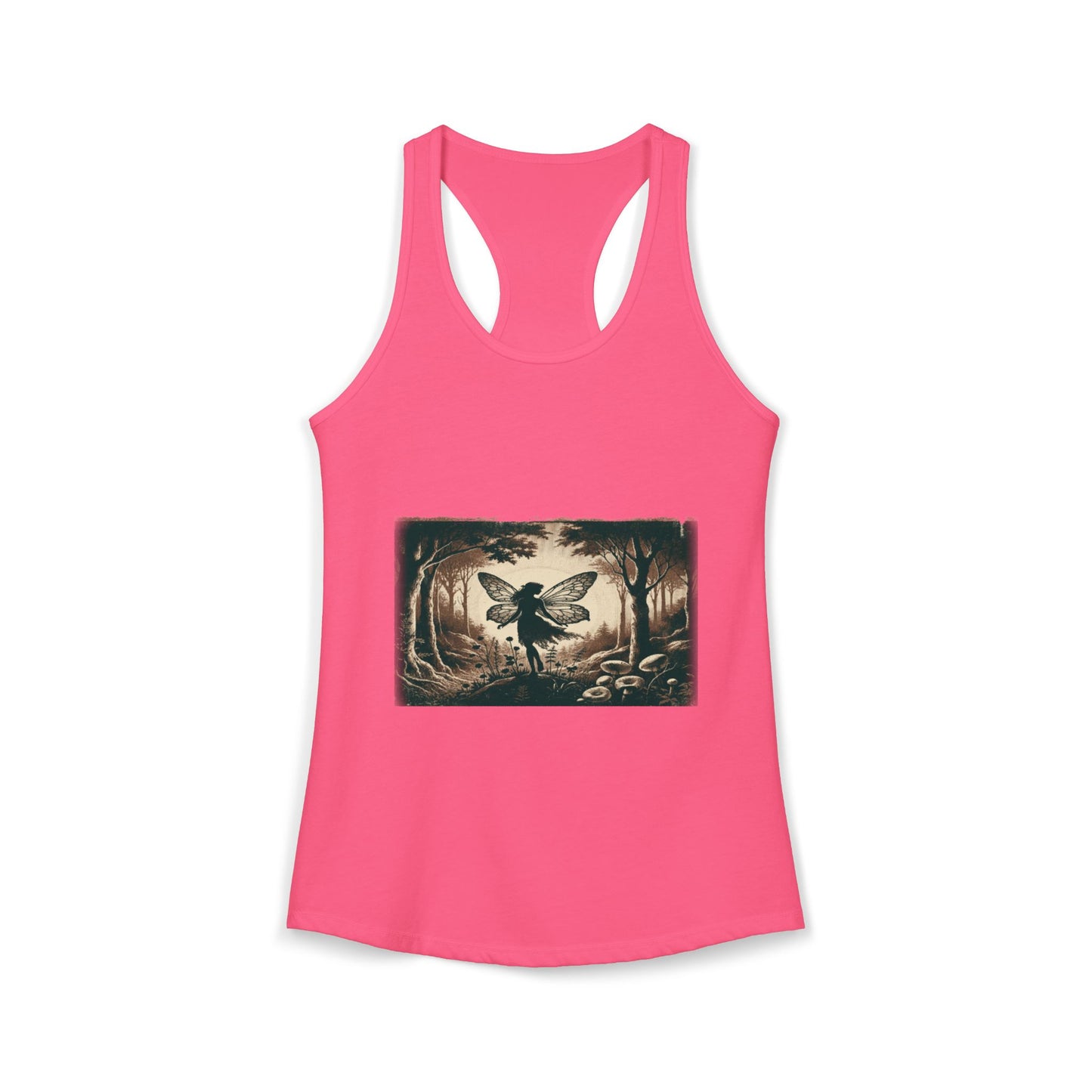 Enchanted Fairy Silhouette Women's Ideal Racerback Tank
