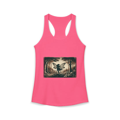 Enchanted Fairy Silhouette Women's Ideal Racerback Tank