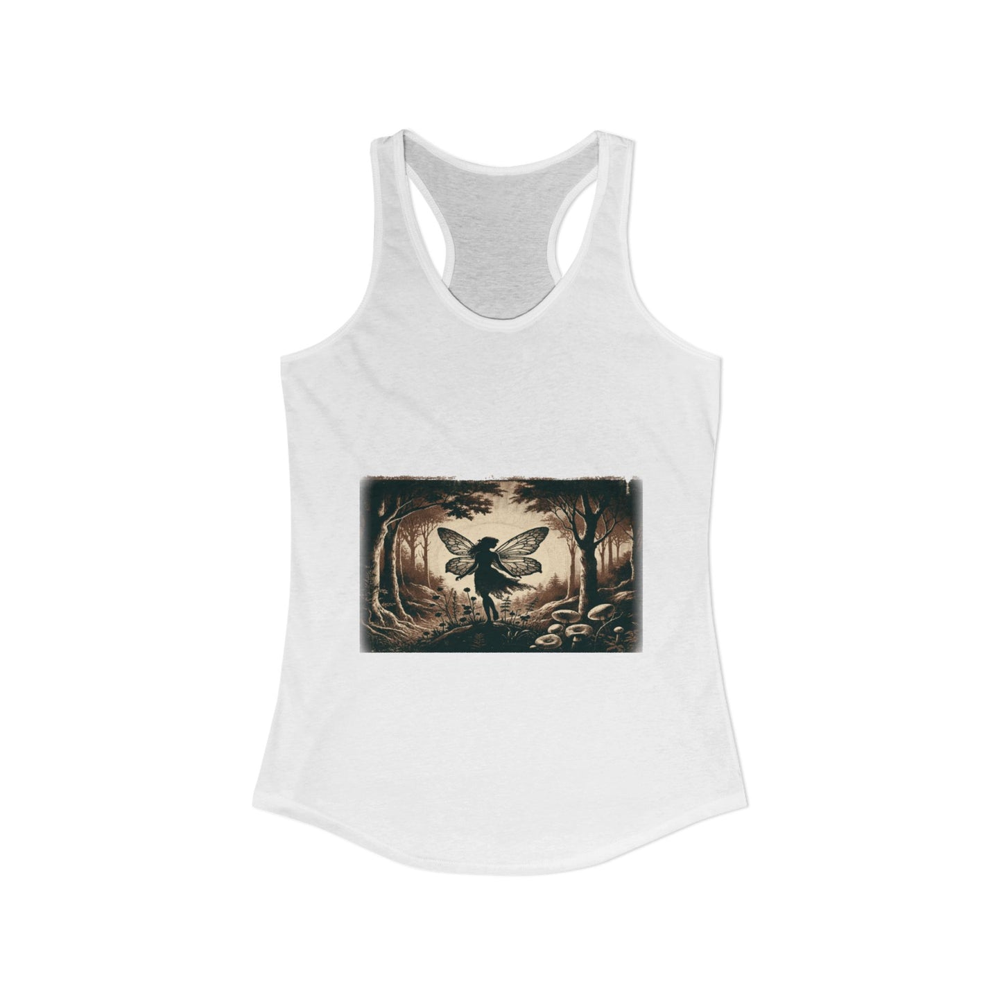 Enchanted Fairy Silhouette Women's Ideal Racerback Tank